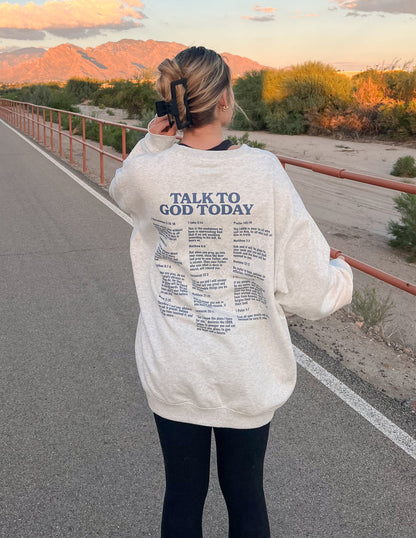 Elevated Faith Talk to God Unisex Crewneck