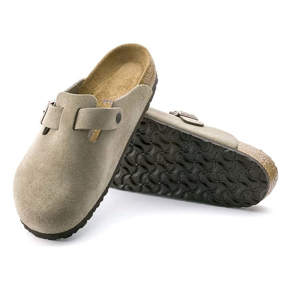 Birkenstock Boston Soft Footbed Suede Leather Clogs