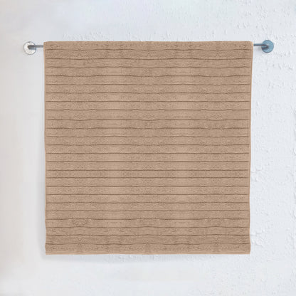 Elegant Comfort 1-Piece Premium Turkish Cotton Corduroy Stripe Jumbo Towel, 35x 70 inch