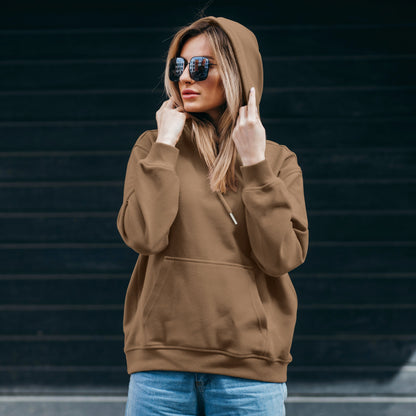 Elegant Comfort Women Casual Cotton Hoodie