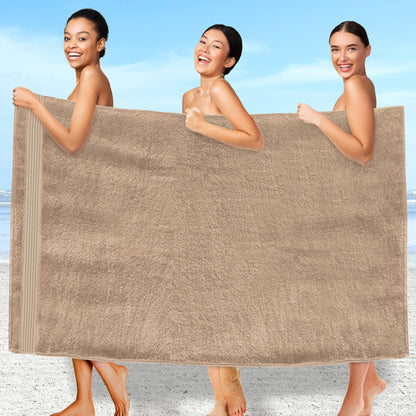 Elegant Comfort 1 Piece Premium Turkish Cotton Oversized Bath Sheet Towel 40 x 80 Inch