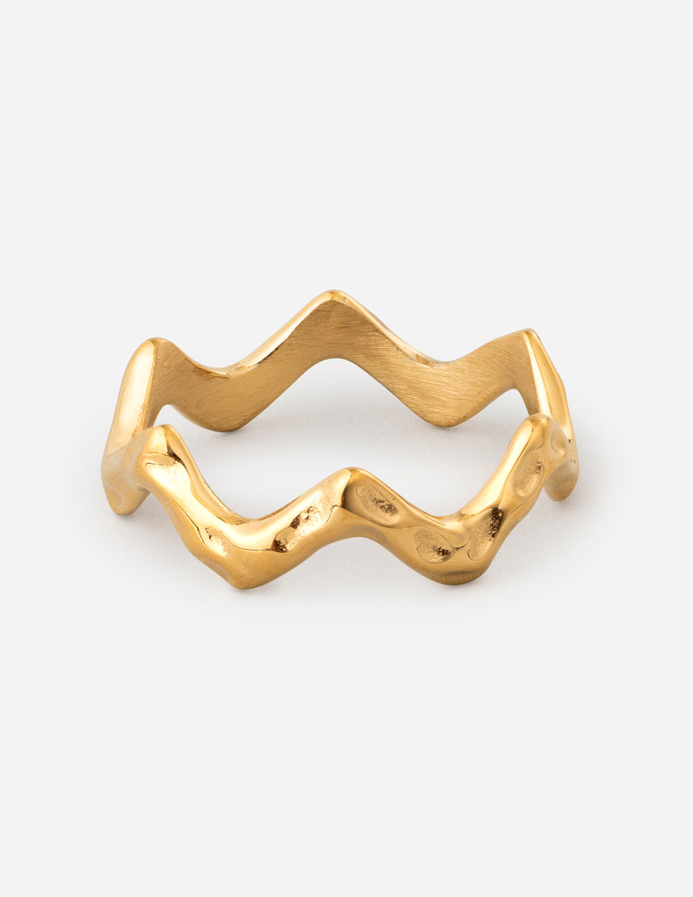 Elevated Faith Textured Wavy Ring