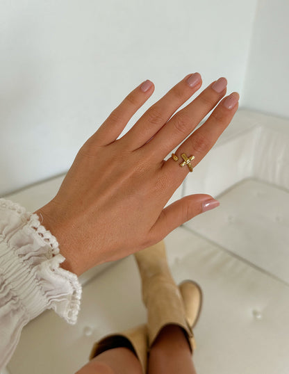 Elevated Faith Textured Wrapped Cross Ring