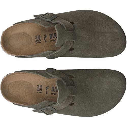 Birkenstock Boston Suede Leather Clogs