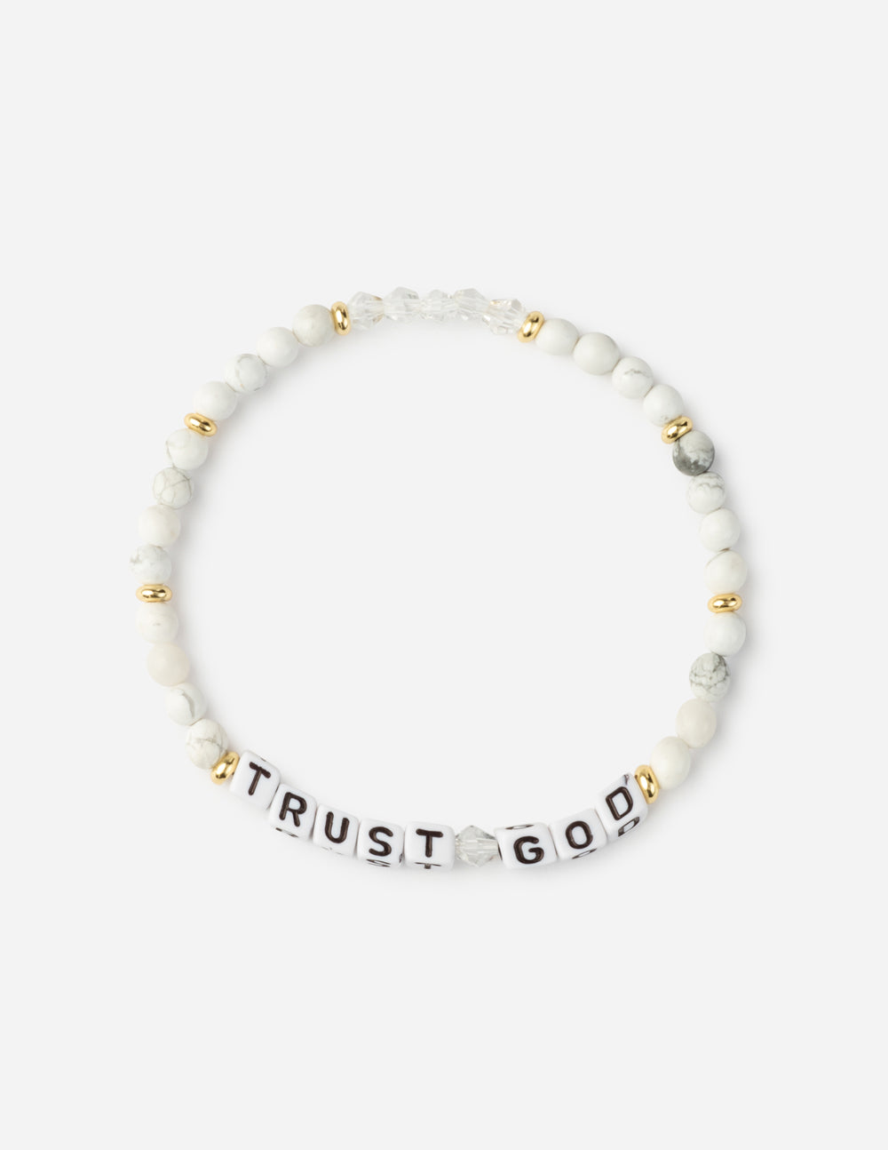 Elevated Faith Trust God Letter Bracelet