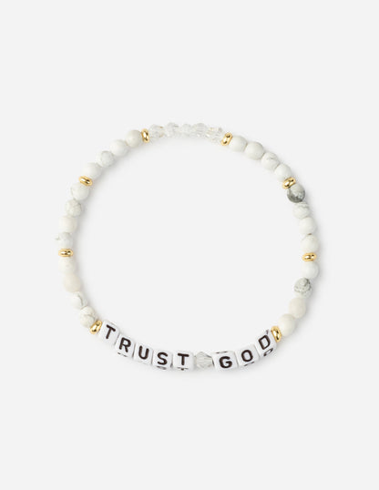 Elevated Faith Trust God Letter Bracelet