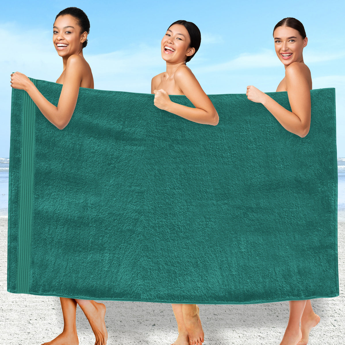 Elegant Comfort 1 Piece Premium Turkish Cotton Oversized Bath Sheet Towel 40 x 80 Inch