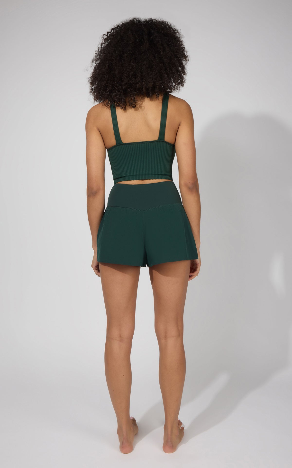 90 Degree by Reflex Ribbed Alamo Bra Tank & Lightstreme Crossfire Short Set