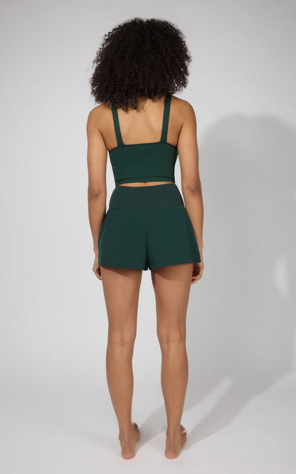 90 Degree by Reflex Ribbed Alamo Bra Tank & Lightstreme Crossfire Short Set