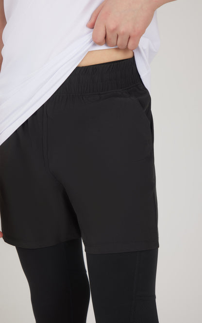 90 Degree by Reflex Boys 2 PK Running Short and Legging