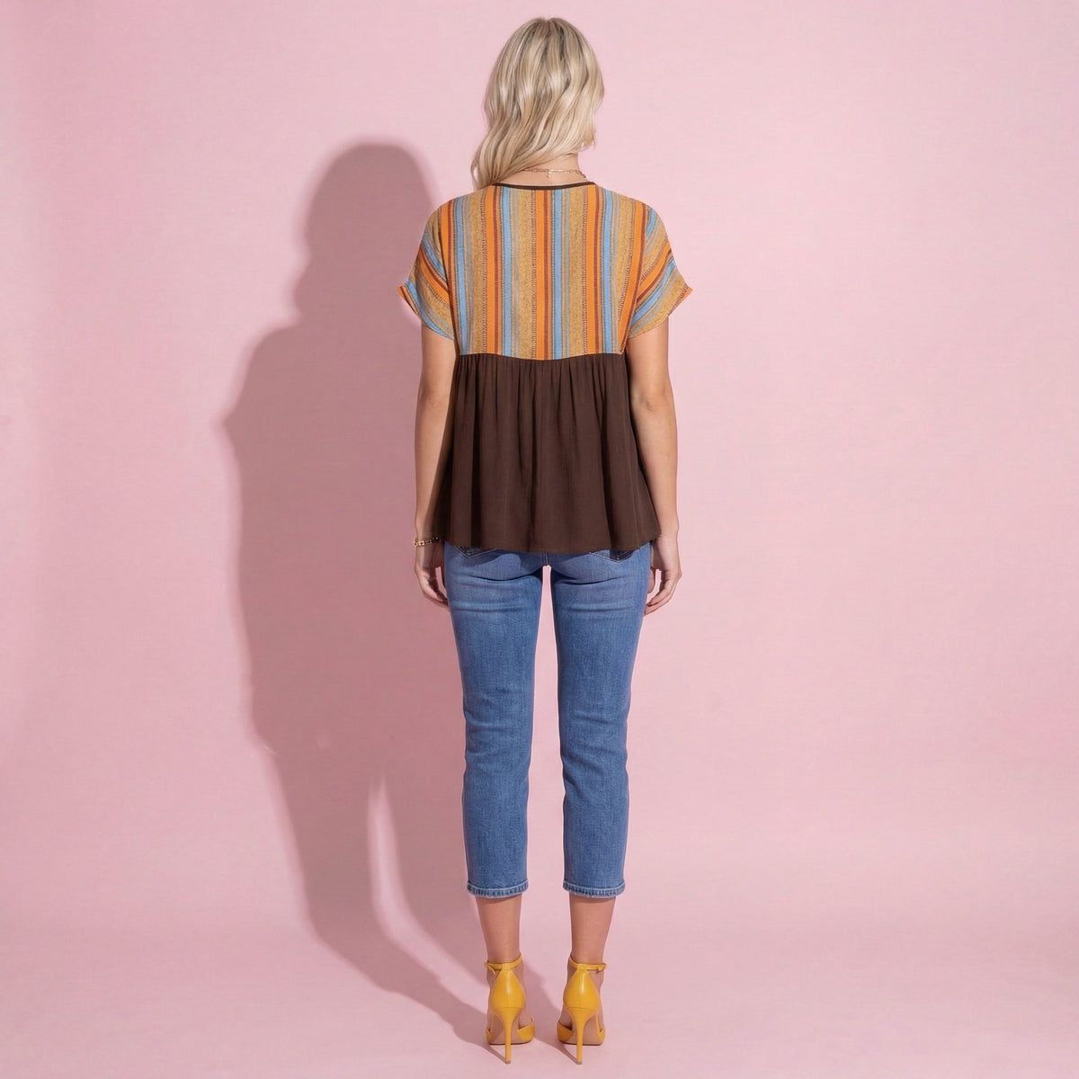 Striped Colorful Tie Tunic