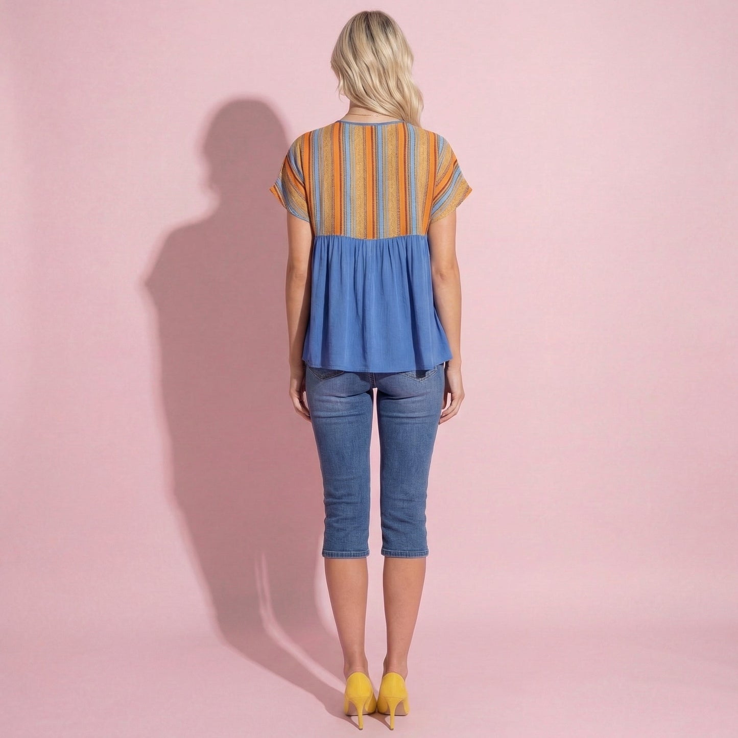 Striped Colorful Tie Tunic