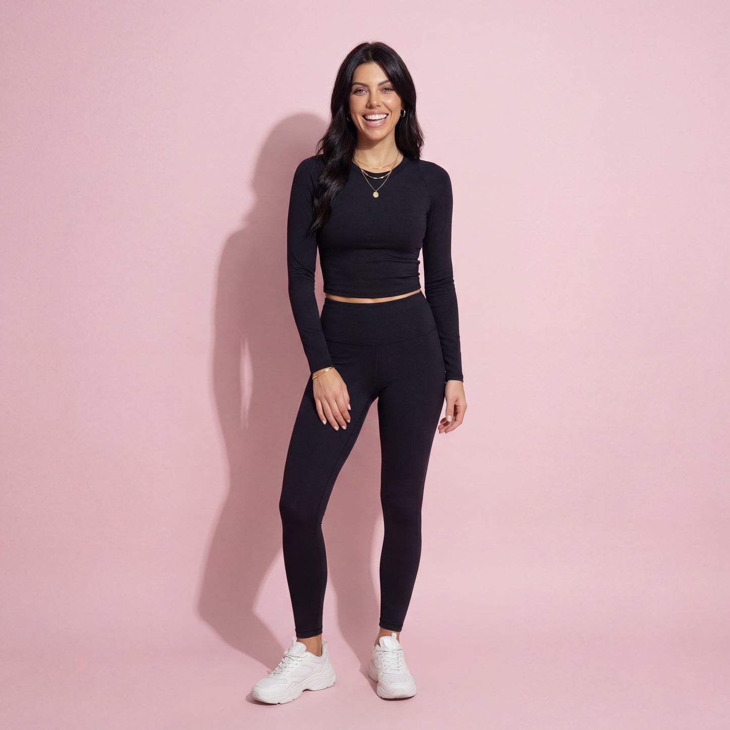 Anna-Kaci Active Women's Long Sleeve Cropped Sports Top with Open Back and Crisscross Strap Detail