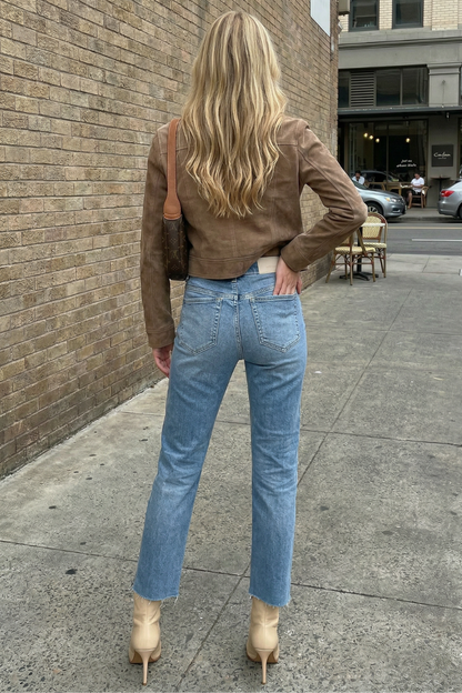 Cecilia Tummy Control High Rise Slim Straight Jeans