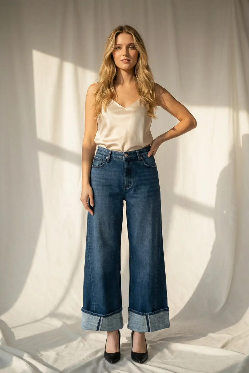 Athena Inseam Transform High Rise A-wide Jeans