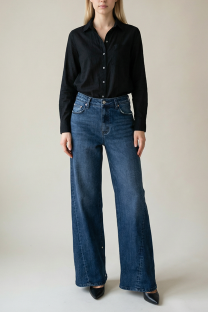 Athena Inseam Transform High Rise A-wide Jeans