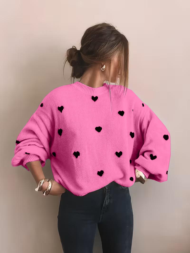 VALENTINE'S DAY SWEETHEART PRINT SWEATER