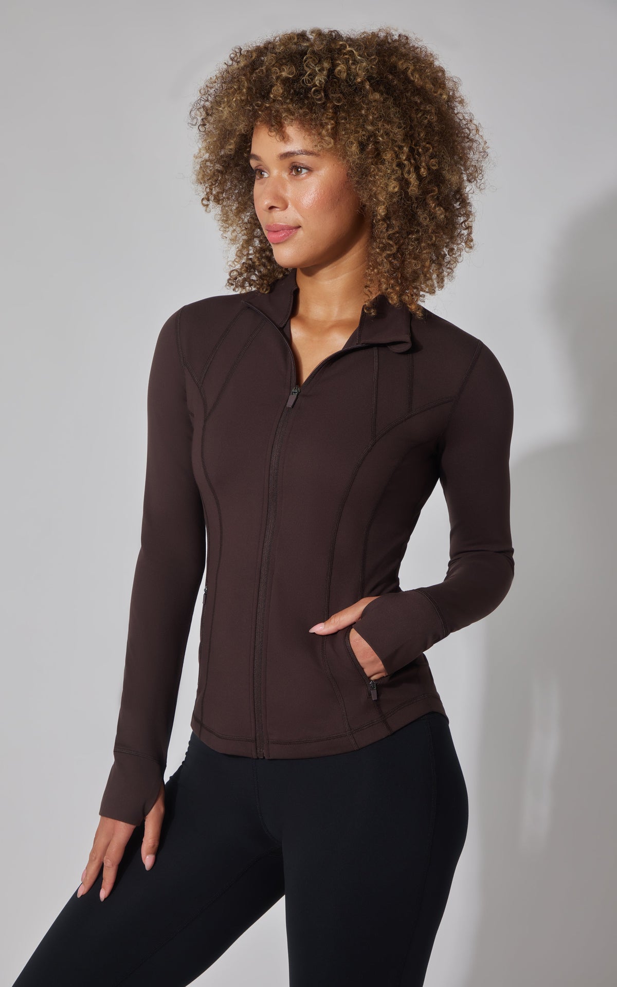 90 Degree by Reflex Nude Tech Jetsetter Full Zip Performance Jacket