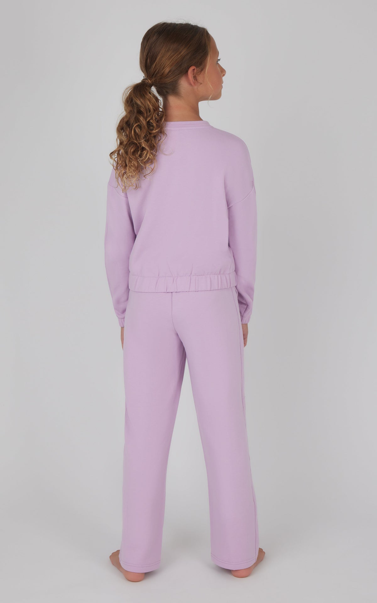 90 Degree by Reflex Girls 2 PC Terry Brushed Pullover and Pant Set