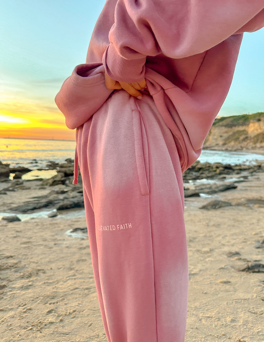 Elevated Faith WWJD Pink Unisex Sweatpant