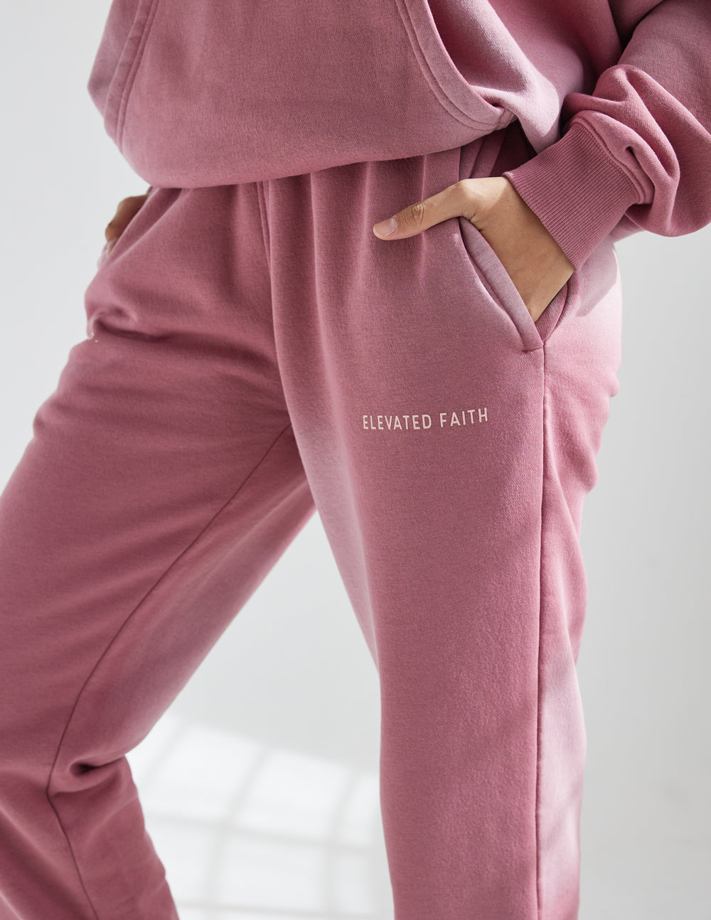Elevated Faith WWJD Pink Unisex Sweatpant