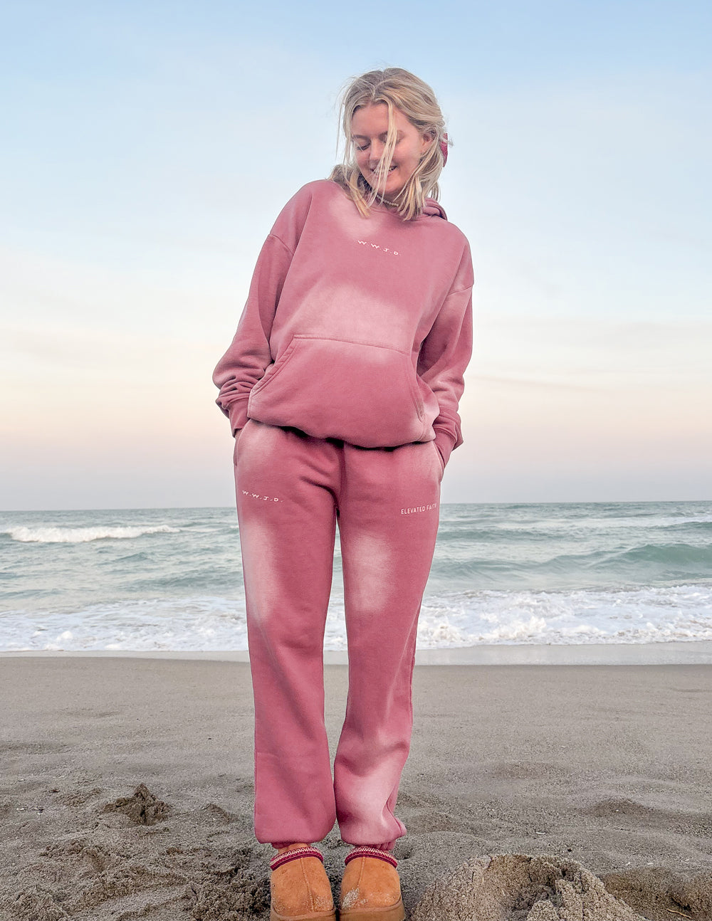 Elevated Faith WWJD Pink Unisex Sweatpant