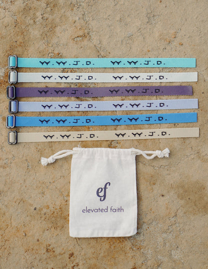 Elevated Faith WWJD Surf Bracelet Pack