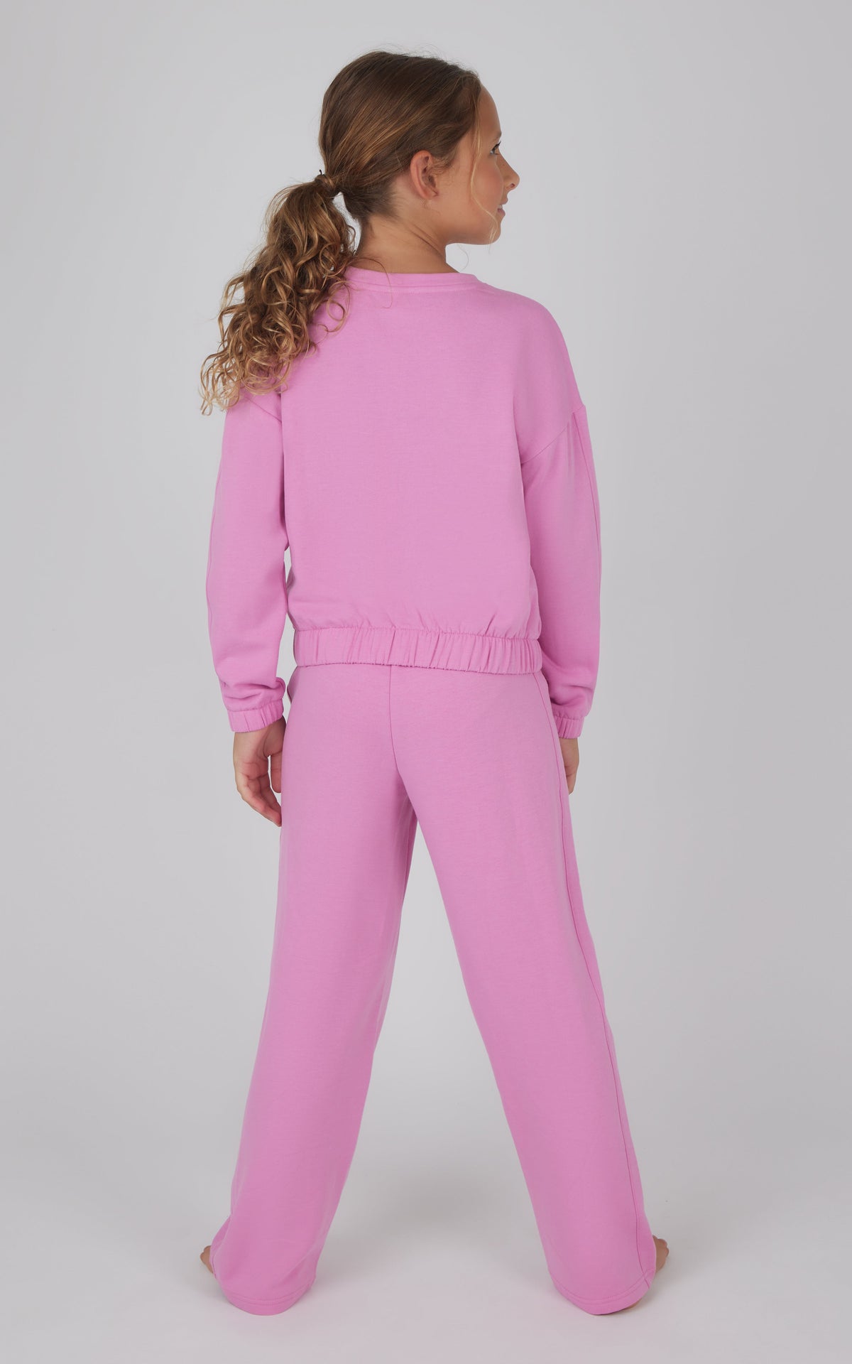 90 Degree by Reflex Girls 2 PC Terry Brushed Pullover and Pant Set