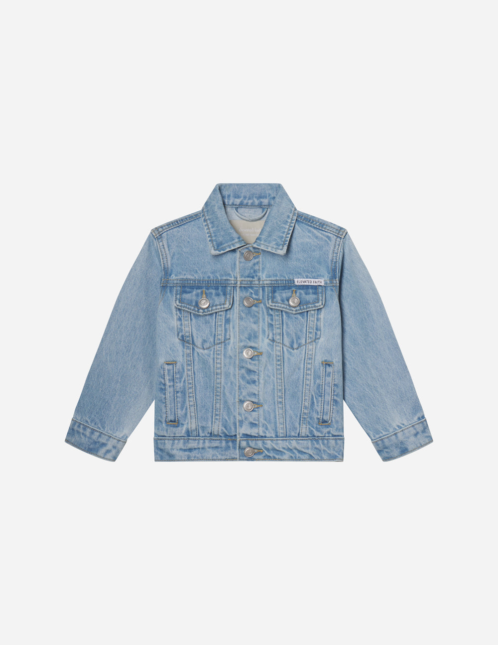 Elevated Faith What a Friend in Jesus Kids Denim Jacket