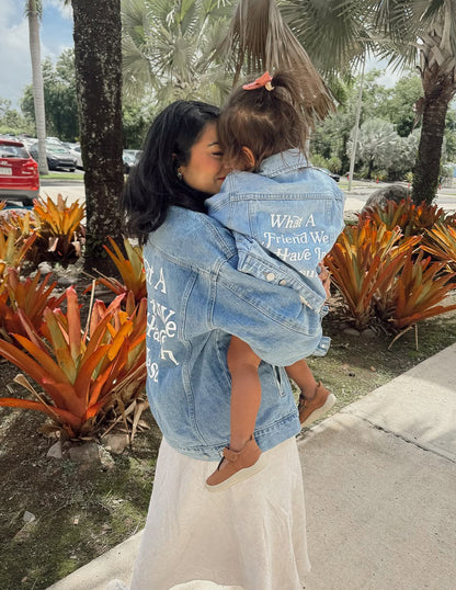 Elevated Faith What a Friend in Jesus Kids Denim Jacket