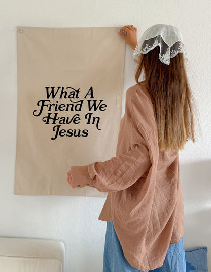 Elevated Faith What a Friend in Jesus Tapestry