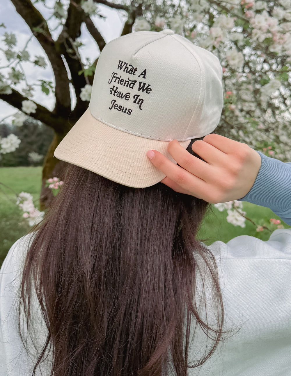 Elevated Faith What a Friend in Jesus Trucker Hat
