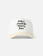 Elevated Faith What a Friend in Jesus Trucker Hat