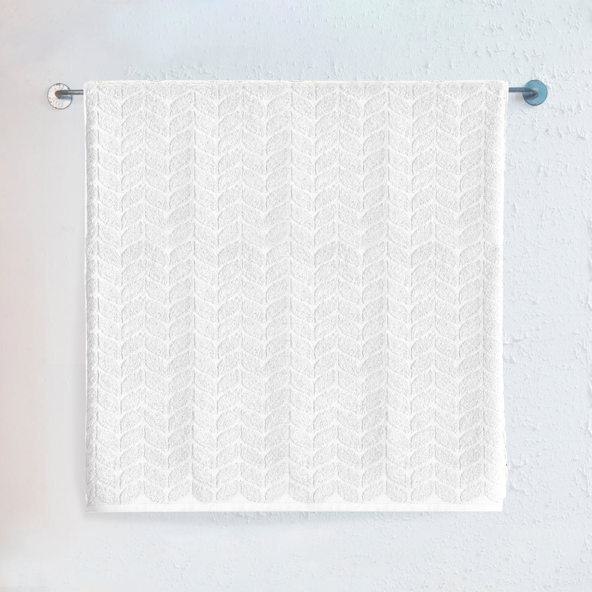 Elegant Comfort 1-Piece Premium Turkish Cotton Braided Jumbo Towel, 35x 70 inch