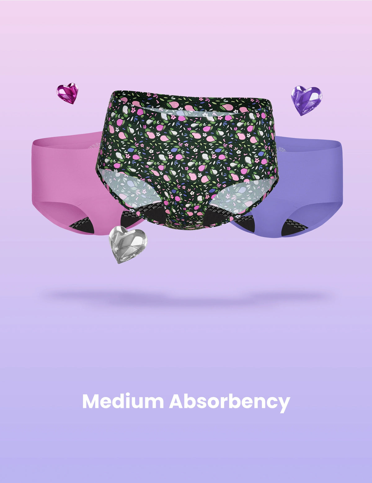Teen Leakproof UltraThin No-Show Boyshort 3-Pack