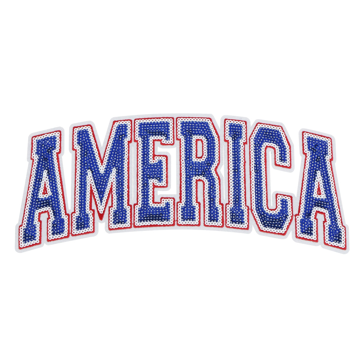 Independence Day Sequin American Flag Iron On Patch Glitter Patriotic USA 4th of July Craft Sewing Embroidery Clothing Patch Decoration
