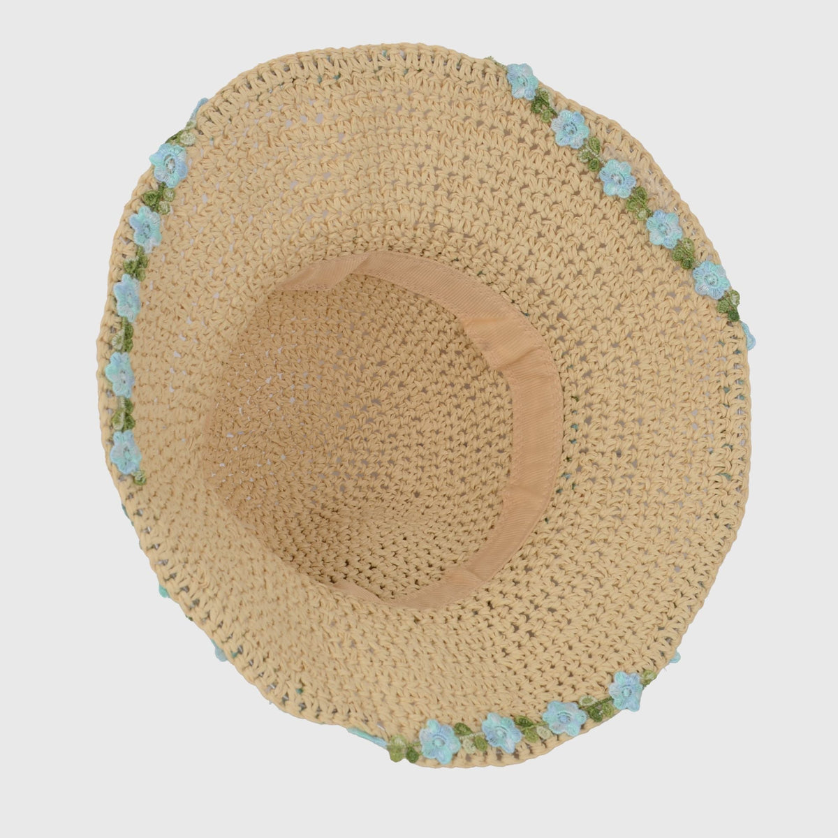 Anna-Kaci Women's Flower Embellishments Sun Hats Charming Crocheted Straw