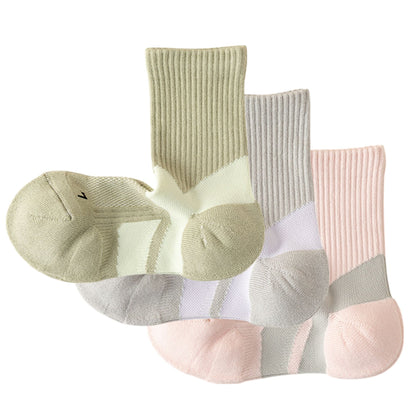 Anna-Kaci Women's 3-Pair Pack Cushioned Sports Crew Socks with Arch Support Mesh Panels and Ankle Compression