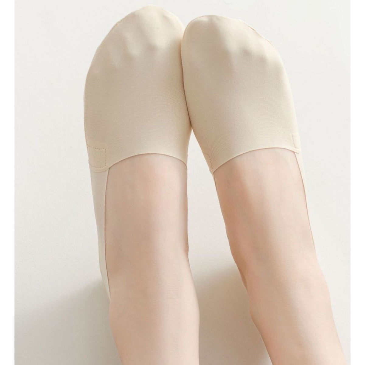 Anna-Kaci 5 Pairs Women Ice Silk Low Cut Liner Socks Deep Cut Design Anti-Slip Cotton Sole Breathable Invisible Socks for Flats