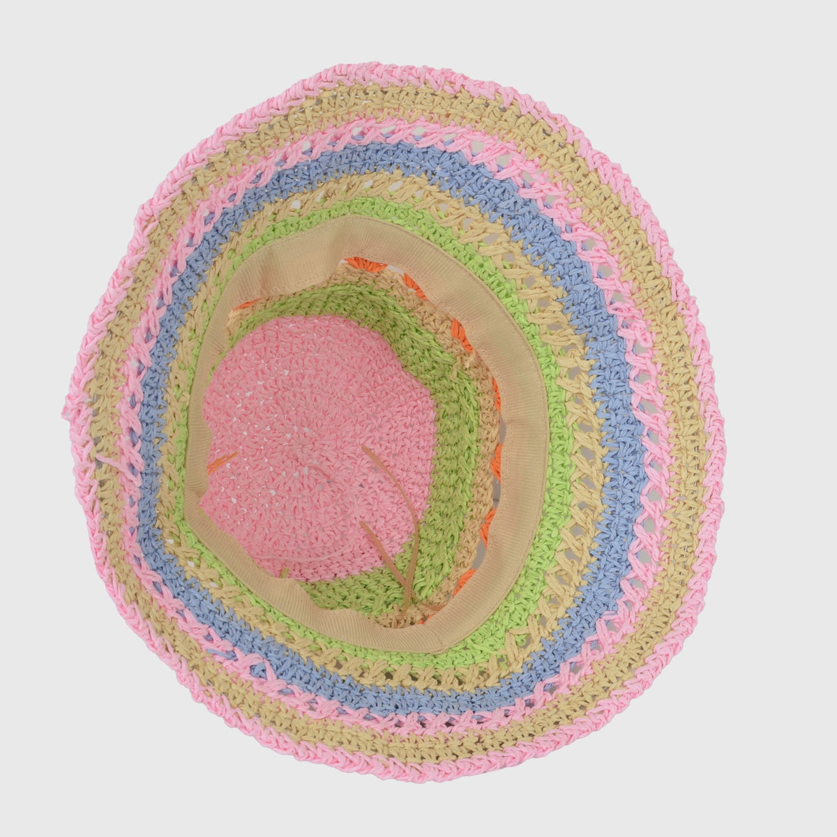 Anna-Kaci Women's Vibrant Multicolored Crochet Bucket Hat
