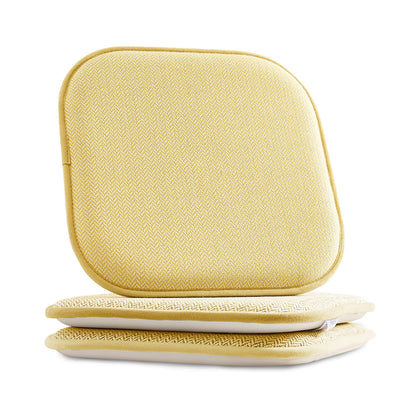 Elegant Comfort 2 Pack Textured Chair Cushion Covers - Skid-Proof Rubber Backing