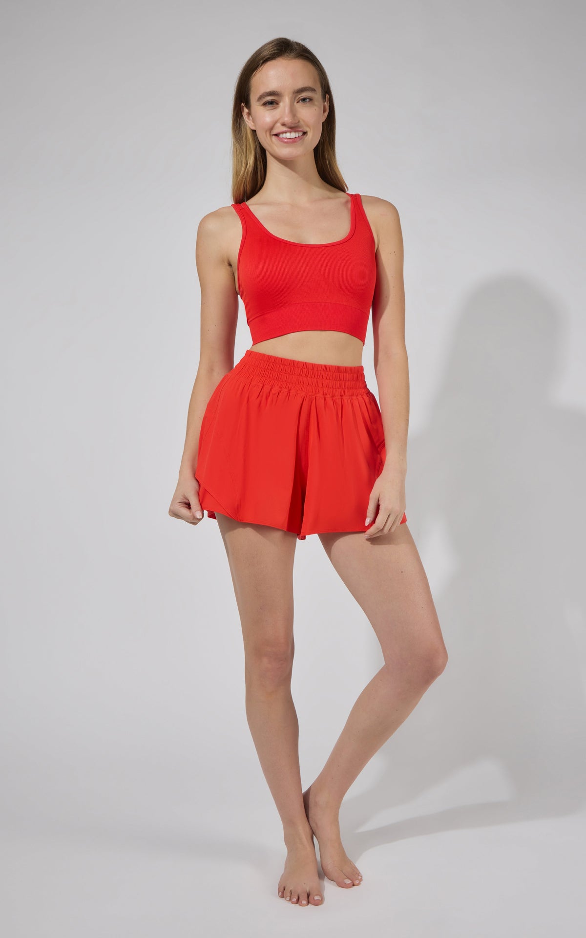 90 Degree by Reflex Seamless Rib Celise Bra & Short Set
