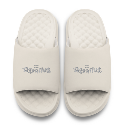 Aquarius Zodiac Elements Motive Slide Sandals