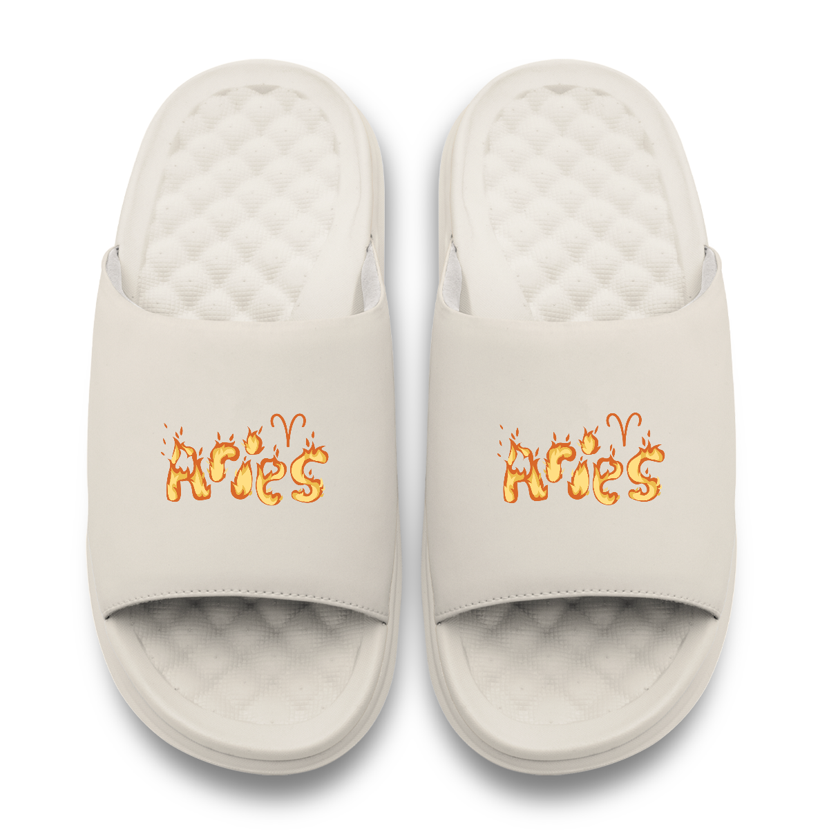 Aries Zodiac Elements Motive Slide Sandals