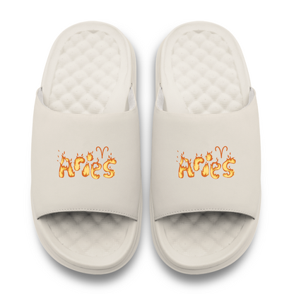 Aries Zodiac Elements Motive Slide Sandals