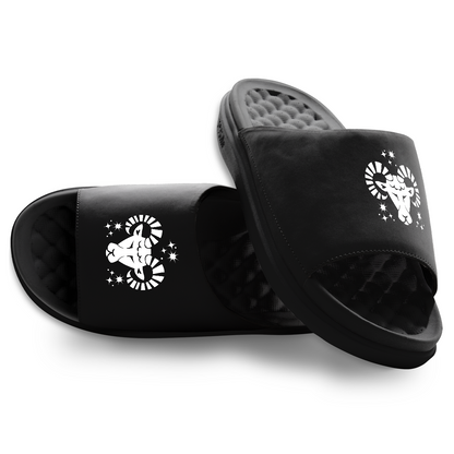 Aries Zodiac Symbols Motive Slide Sandals