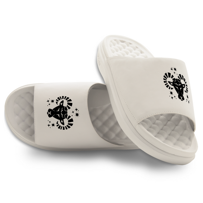 Aries Zodiac Symbols Motive Slide Sandals