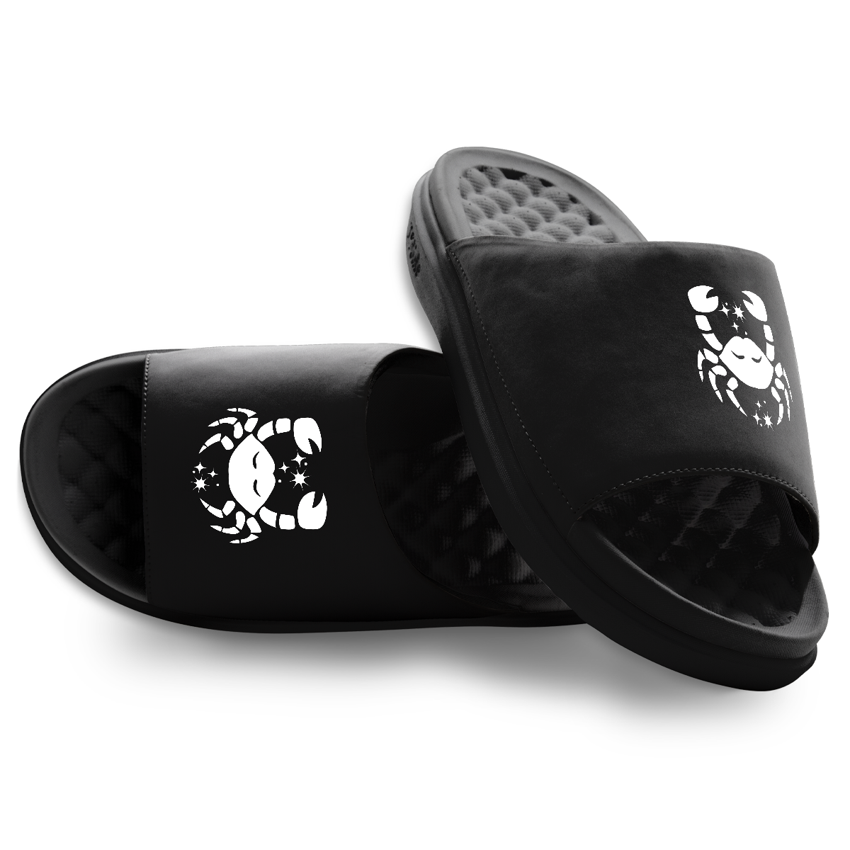 Cancer Zodiac Symbols Motive Slide Sandals