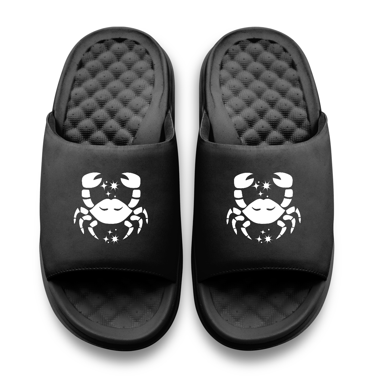 Cancer Zodiac Symbols Motive Slide Sandals