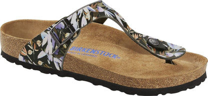 Birkenstock Gizeh Soft Footbed Birko-Flor Floral Fades Black